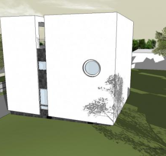 办公楼建筑SU模型下载_sketchup草图大师SKP模型