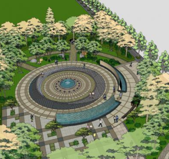 青年公园SU模型