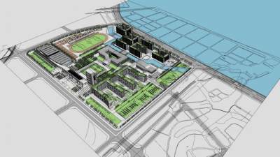 学校投标的全套建筑方案SU模型