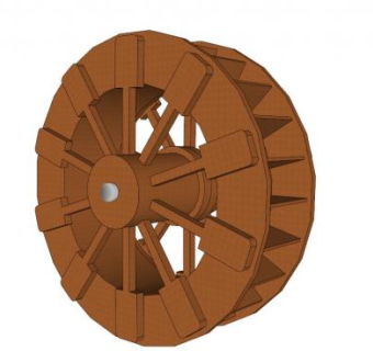 水车的SU模型单独水轮_su模型下载 草图大师模型_SKP模型