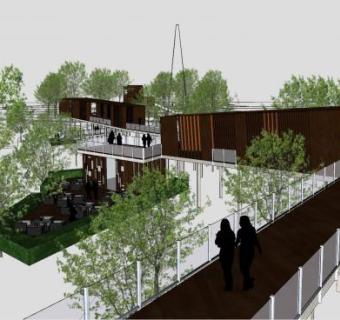 过街天桥人行天桥SU模型下载_sketchup草图大师SKP模型