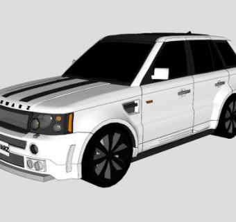 路虎汽车轿车SU模型下载_sketchup草图大师SKP模型