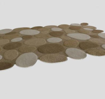 鹅卵石道路石子路SU模型下载_sketchup草图大师SKP模型