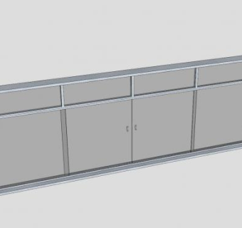 玻璃自动门窗子SU模型下载_sketchup草图大师SKP模型