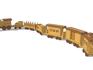 玩具小火车的SU模型设计_su模型下载 草图大师模型_SKP模型