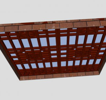 中式镂空花雕窗户SU模型下载_sketchup草图大师SKP模型