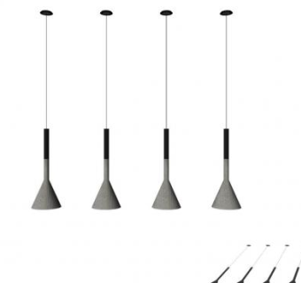 餐厅吊灯筒灯SU模型下载_sketchup草图大师SKP模型