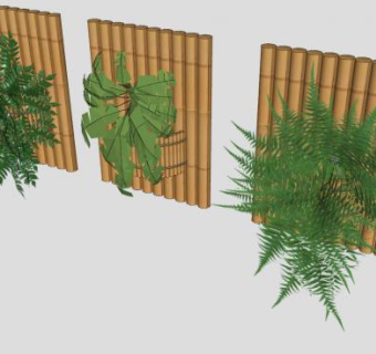 Semnome盆栽景观SU模型下载_sketchup草图大师SKP模型