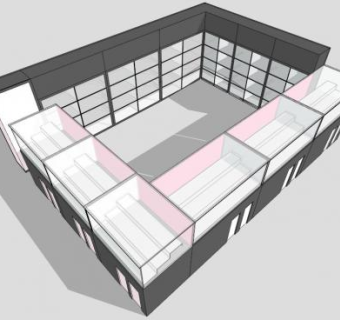 展柜展示柜SU模型下载_sketchup草图大师SKP模型