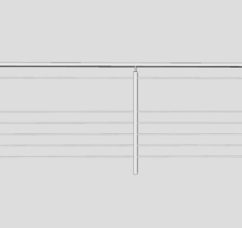 扶手栏杆围栏SU模型下载_sketchup草图大师SKP模型