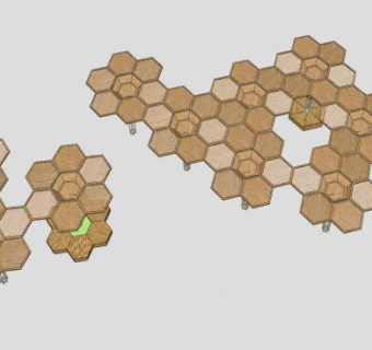 廊架SU模型下载_sketchup草图大师SKP模型