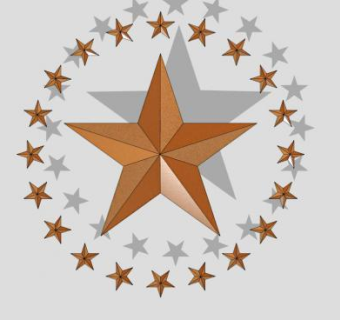 五角星雕塑SU模型下载_sketchup草图大师SKP模型