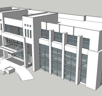 某机关行政办公楼SU模型
