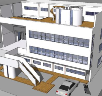 加歇别墅住宅SU模型下载_sketchup草图大师SKP模型