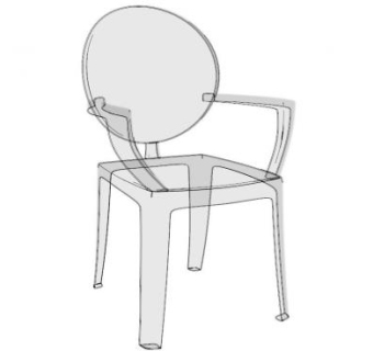 隐形椅迭戈·托基托·席尔瓦SU模型下载_sketchup草图大师SKP模型