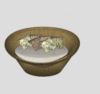 休闲懒人沙发SU模型下载_sketchup草图大师SKP模型