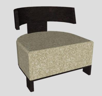 理发椅单人沙发SU模型下载_sketchup草图大师SKP模型