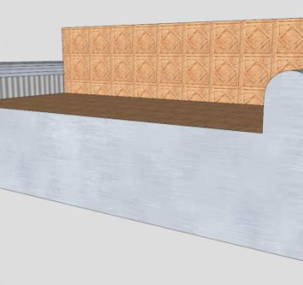 黄金沙发豪华双人沙发SU模型下载_sketchup草图大师SKP模型