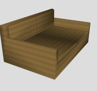 日式沙发榻榻米双人沙发SU模型下载_sketchup草图大师SKP模型