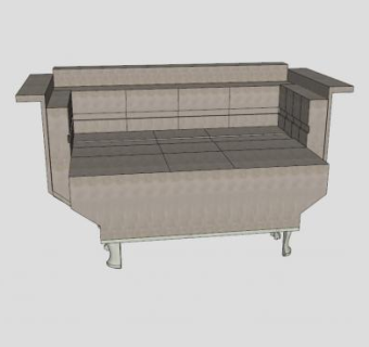 创新翼式双人沙发SU模型下载_sketchup草图大师SKP模型