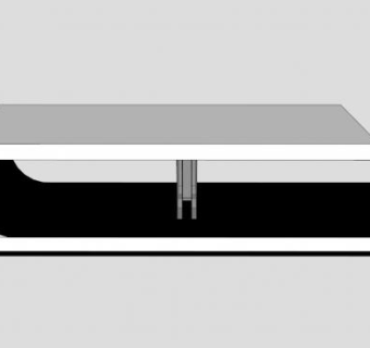 现代地柜式电视柜SU模型下载_sketchup草图大师SKP模型