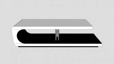 现代地柜式电视柜SU模型下载_sketchup草图大师SKP模型