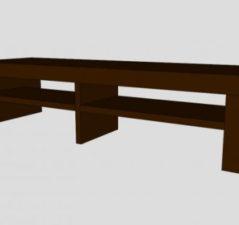 巧克力色电视柜SU模型下载_sketchup草图大师SKP模型