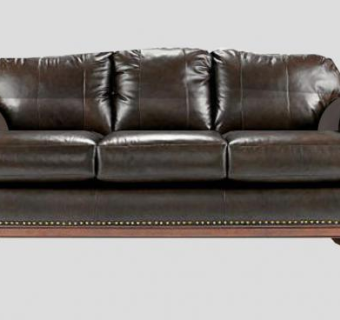 真皮沙发皮革三人沙发SU模型下载_sketchup草图大师SKP模型