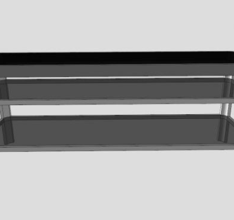 宜家板架式电视柜SU模型下载_sketchup草图大师SKP模型
