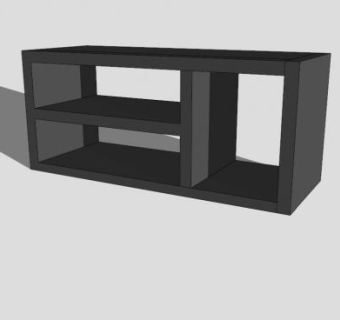 全新宜家电视柜SU模型下载_sketchup草图大师SKP模型