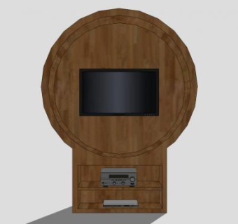 现代 电视柜SU模型下载_sketchup草图大师SKP模型