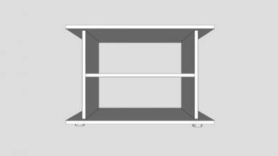 宜家家居电视柜SU模型下载_sketchup草图大师SKP模型