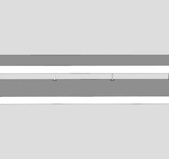 缺乏电视的白色电视柜SU模型下载_sketchup草图大师SKP模型