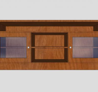 中式电视柜SU模型下载_sketchup草图大师SKP模型