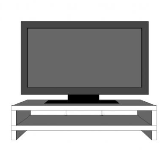 欧式电视柜SU模型下载_sketchup草图大师SKP模型