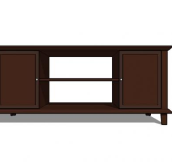 可以放沃尔玛液晶电视的电视柜SU模型下载_sketchup草图大师SKP模型