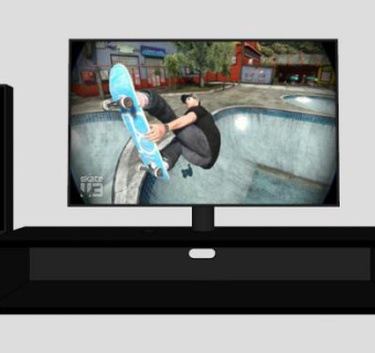 现代黑色电视柜SU模型下载_sketchup草图大师SKP模型