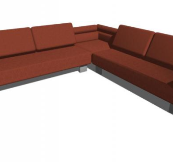 现代沙发L型沙发SU模型下载_sketchup草图大师SKP模型