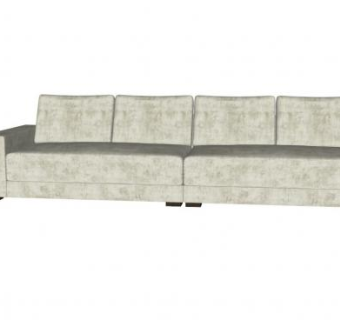 布艺沙发阿玛尼多人沙发SU模型下载_sketchup草图大师SKP模型