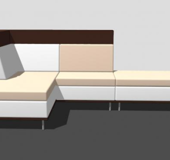 现代沙发简易设计SU模型下载_sketchup草图大师SKP模型