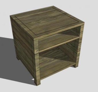 乡村的电视柜SU模型下载_sketchup草图大师SKP模型