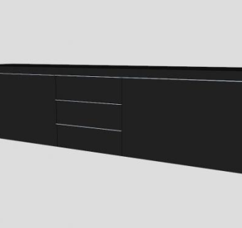 宜家简约电视柜SU模型下载_sketchup草图大师SKP模型