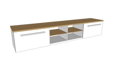 北欧风格电视柜SU模型下载_sketchup草图大师SKP模型