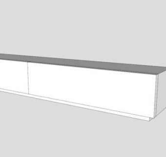 现代落地式电视柜SU模型下载_sketchup草图大师SKP模型