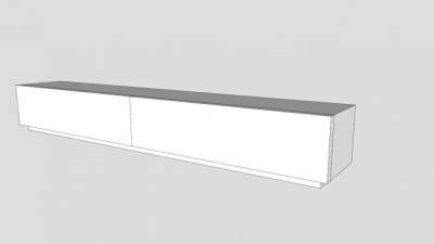 现代落地式电视柜SU模型下载_sketchup草图大师SKP模型