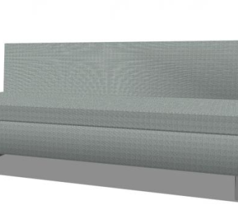 布艺沙发布卢·克莱德沙发SU模型下载_sketchup草图大师SKP模型