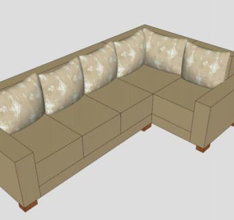 现代沙发艾瑞卡·戈多伊沙发SU模型下载_sketchup草图大师SKP模型