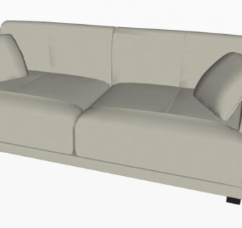 纳图兹简约沙发SU模型下载_sketchup草图大师SKP模型