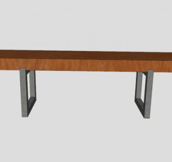 棕色简约电视柜SU模型下载_sketchup草图大师SKP模型