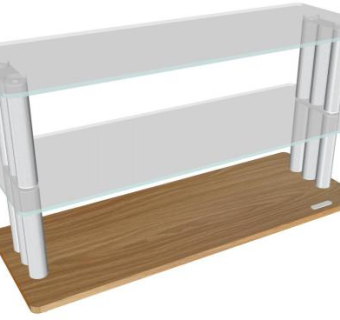 多层简约电视架SU模型下载_sketchup草图大师SKP模型